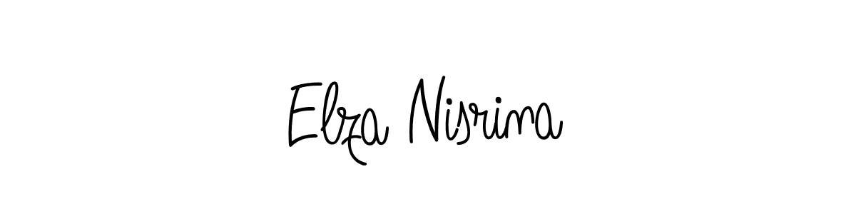 How to make Elza Nisrina signature? Angelique-Rose-font-FFP is a professional autograph style. Create handwritten signature for Elza Nisrina name. Elza Nisrina signature style 5 images and pictures png