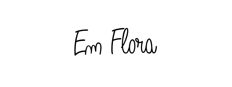 Best and Professional Signature Style for Em Flora. Angelique-Rose-font-FFP Best Signature Style Collection. Em Flora signature style 5 images and pictures png