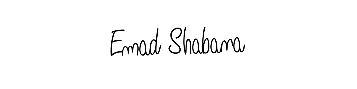 Also we have Emad Shabana name is the best signature style. Create professional handwritten signature collection using Angelique-Rose-font-FFP autograph style. Emad Shabana signature style 5 images and pictures png