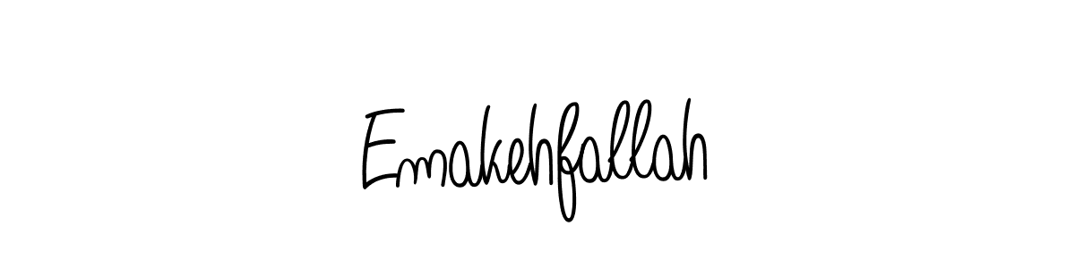 How to make Emakehfallah signature? Angelique-Rose-font-FFP is a professional autograph style. Create handwritten signature for Emakehfallah name. Emakehfallah signature style 5 images and pictures png