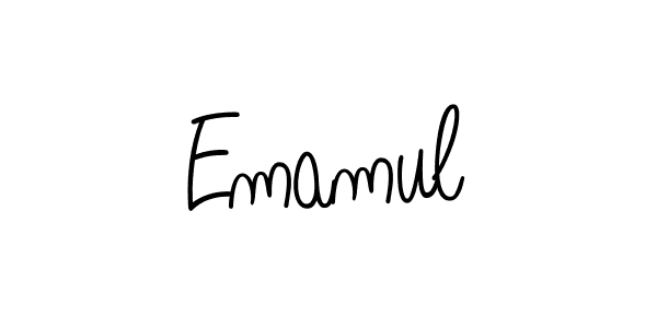 Once you've used our free online signature maker to create your best signature Angelique-Rose-font-FFP style, it's time to enjoy all of the benefits that Emamul name signing documents. Emamul signature style 5 images and pictures png