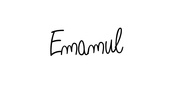 How to make Emamul signature? Angelique-Rose-font-FFP is a professional autograph style. Create handwritten signature for Emamul name. Emamul signature style 5 images and pictures png