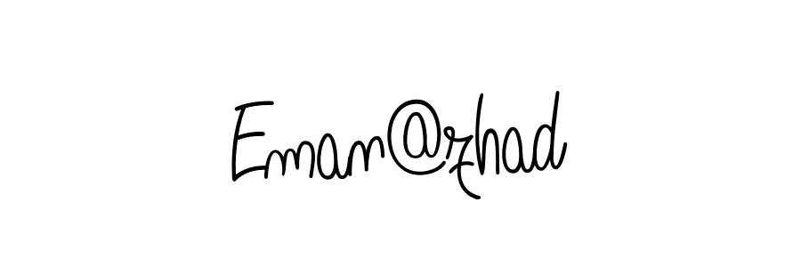 You should practise on your own different ways (Angelique-Rose-font-FFP) to write your name (Eman@zhad) in signature. don't let someone else do it for you. Eman@zhad signature style 5 images and pictures png