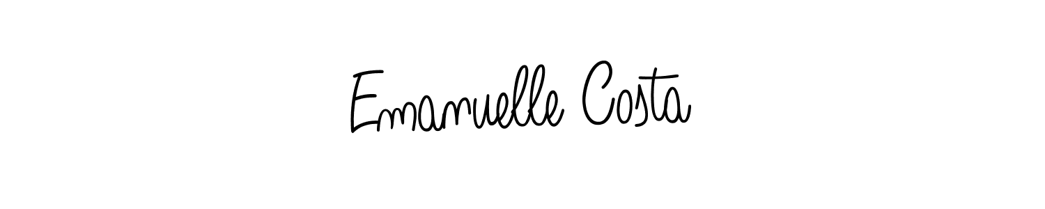 Similarly Angelique-Rose-font-FFP is the best handwritten signature design. Signature creator online .You can use it as an online autograph creator for name Emanuelle Costa. Emanuelle Costa signature style 5 images and pictures png