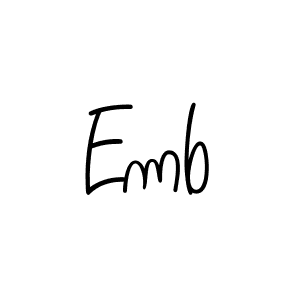 Once you've used our free online signature maker to create your best signature Angelique-Rose-font-FFP style, it's time to enjoy all of the benefits that Emb name signing documents. Emb signature style 5 images and pictures png