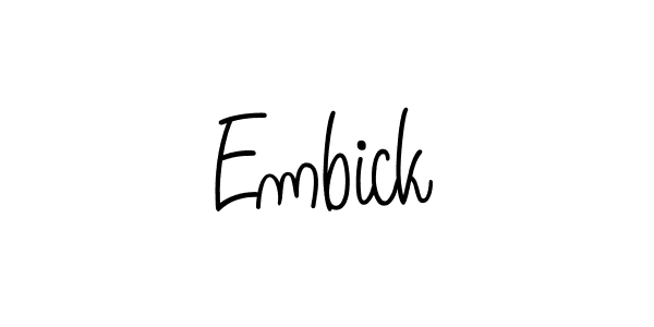 How to make Embick signature? Angelique-Rose-font-FFP is a professional autograph style. Create handwritten signature for Embick name. Embick signature style 5 images and pictures png