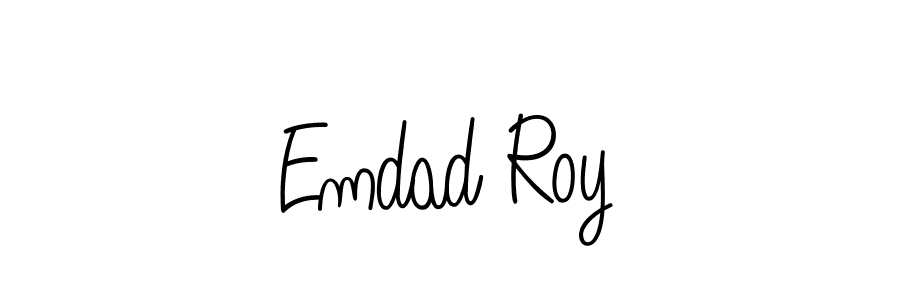 This is the best signature style for the Emdad Roy name. Also you like these signature font (Angelique-Rose-font-FFP). Mix name signature. Emdad Roy signature style 5 images and pictures png