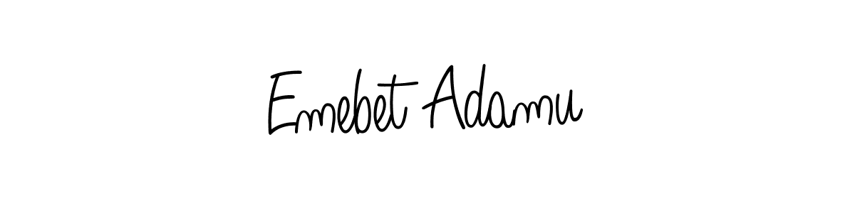 Once you've used our free online signature maker to create your best signature Angelique-Rose-font-FFP style, it's time to enjoy all of the benefits that Emebet Adamu name signing documents. Emebet Adamu signature style 5 images and pictures png