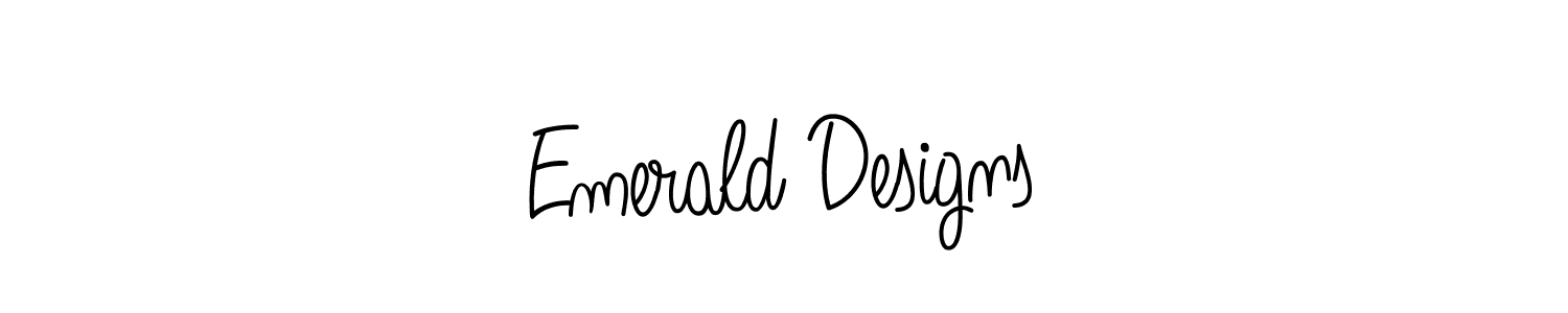 The best way (Angelique-Rose-font-FFP) to make a short signature is to pick only two or three words in your name. The name Emerald Designs include a total of six letters. For converting this name. Emerald Designs signature style 5 images and pictures png