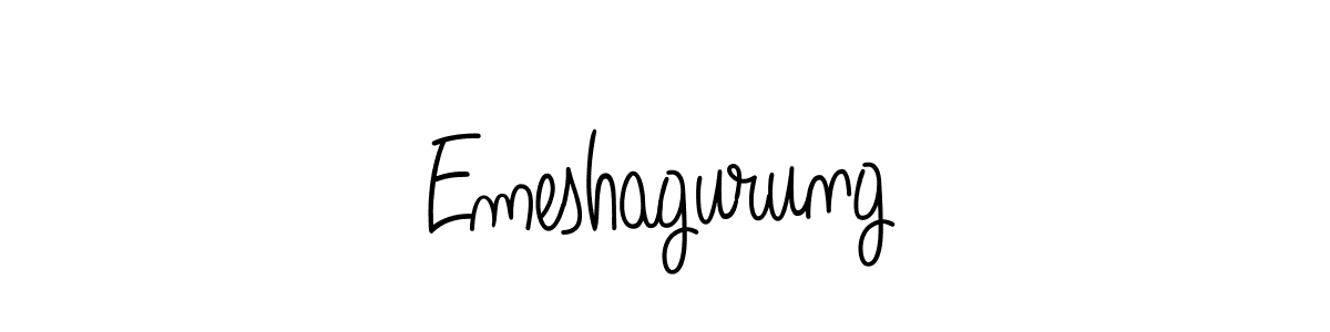 Best and Professional Signature Style for Emeshagurung. Angelique-Rose-font-FFP Best Signature Style Collection. Emeshagurung signature style 5 images and pictures png