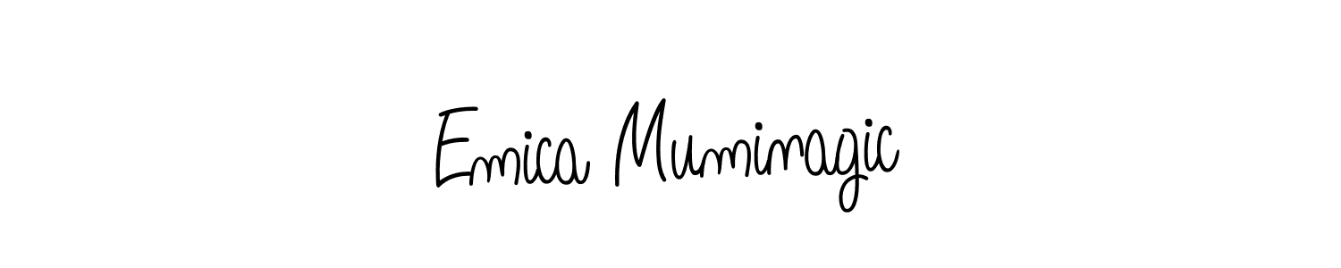 This is the best signature style for the Emica Muminagic name. Also you like these signature font (Angelique-Rose-font-FFP). Mix name signature. Emica Muminagic signature style 5 images and pictures png