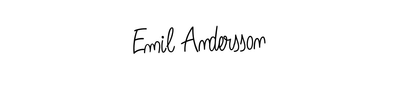 Angelique-Rose-font-FFP is a professional signature style that is perfect for those who want to add a touch of class to their signature. It is also a great choice for those who want to make their signature more unique. Get Emil Andersson name to fancy signature for free. Emil Andersson signature style 5 images and pictures png