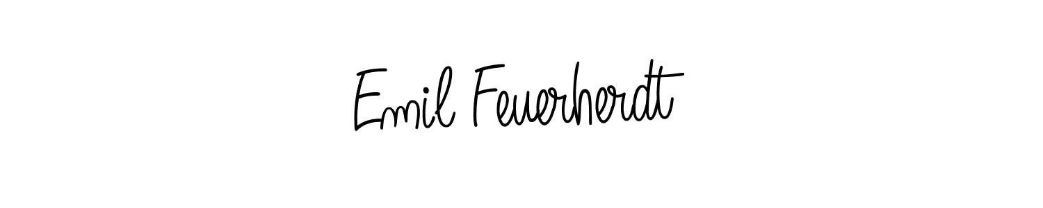 You should practise on your own different ways (Angelique-Rose-font-FFP) to write your name (Emil Feuerherdt) in signature. don't let someone else do it for you. Emil Feuerherdt signature style 5 images and pictures png