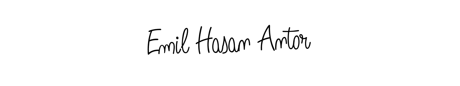 How to Draw Emil Hasan Antor signature style? Angelique-Rose-font-FFP is a latest design signature styles for name Emil Hasan Antor. Emil Hasan Antor signature style 5 images and pictures png