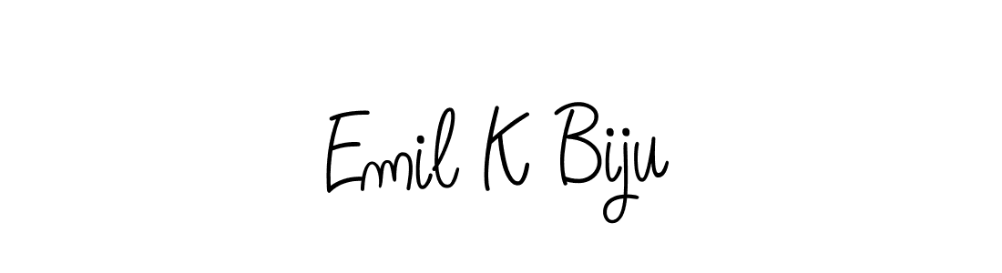 You can use this online signature creator to create a handwritten signature for the name Emil K Biju. This is the best online autograph maker. Emil K Biju signature style 5 images and pictures png