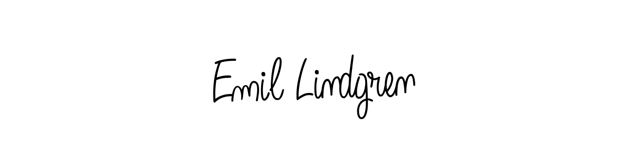 Use a signature maker to create a handwritten signature online. With this signature software, you can design (Angelique-Rose-font-FFP) your own signature for name Emil Lindgren. Emil Lindgren signature style 5 images and pictures png