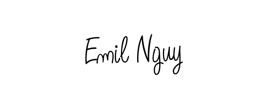 How to make Emil Nguy signature? Angelique-Rose-font-FFP is a professional autograph style. Create handwritten signature for Emil Nguy name. Emil Nguy signature style 5 images and pictures png