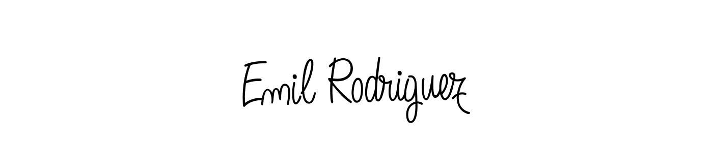 Emil Rodriguez stylish signature style. Best Handwritten Sign (Angelique-Rose-font-FFP) for my name. Handwritten Signature Collection Ideas for my name Emil Rodriguez. Emil Rodriguez signature style 5 images and pictures png