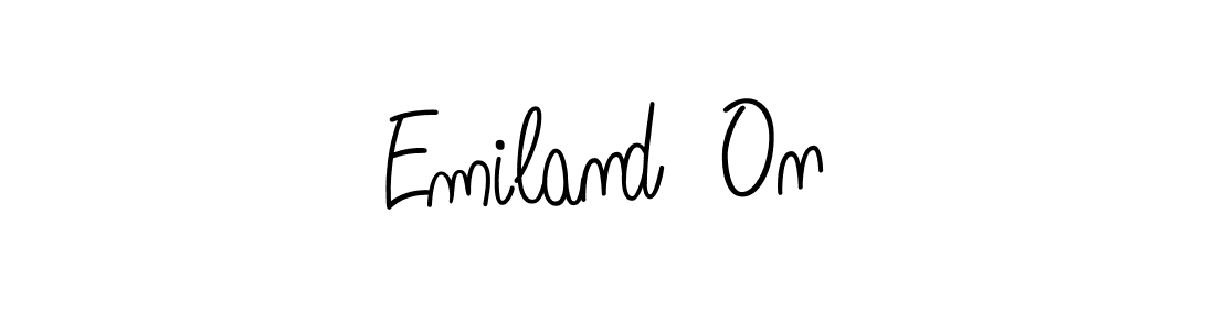Check out images of Autograph of Emiland  On name. Actor Emiland  On Signature Style. Angelique-Rose-font-FFP is a professional sign style online. Emiland  On signature style 5 images and pictures png