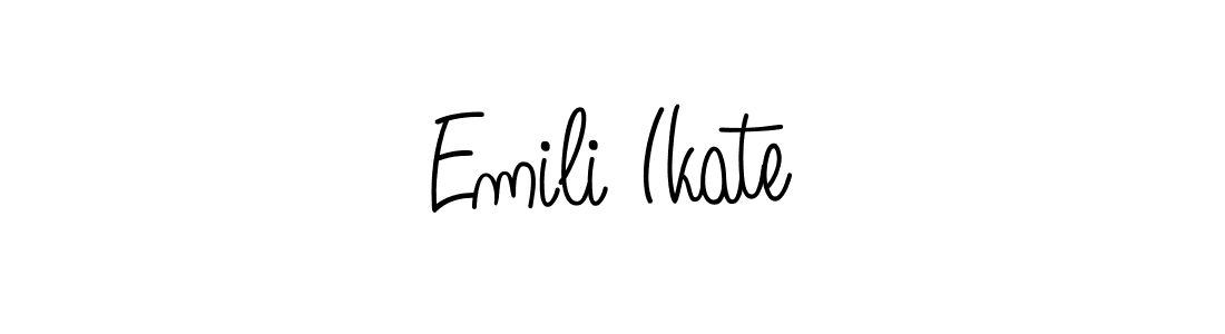 How to Draw Emili Ikate signature style? Angelique-Rose-font-FFP is a latest design signature styles for name Emili Ikate. Emili Ikate signature style 5 images and pictures png