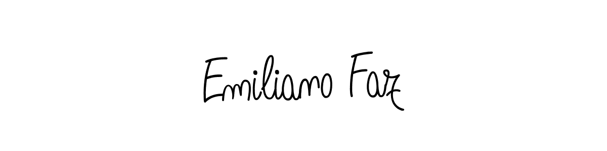 How to make Emiliano Faz name signature. Use Angelique-Rose-font-FFP style for creating short signs online. This is the latest handwritten sign. Emiliano Faz signature style 5 images and pictures png