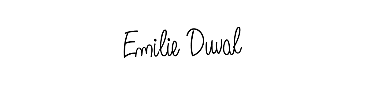 Angelique-Rose-font-FFP is a professional signature style that is perfect for those who want to add a touch of class to their signature. It is also a great choice for those who want to make their signature more unique. Get Emilie Duval name to fancy signature for free. Emilie Duval signature style 5 images and pictures png