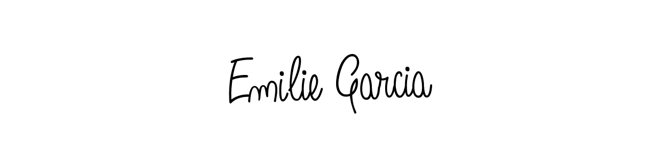 Make a beautiful signature design for name Emilie Garcia. With this signature (Angelique-Rose-font-FFP) style, you can create a handwritten signature for free. Emilie Garcia signature style 5 images and pictures png