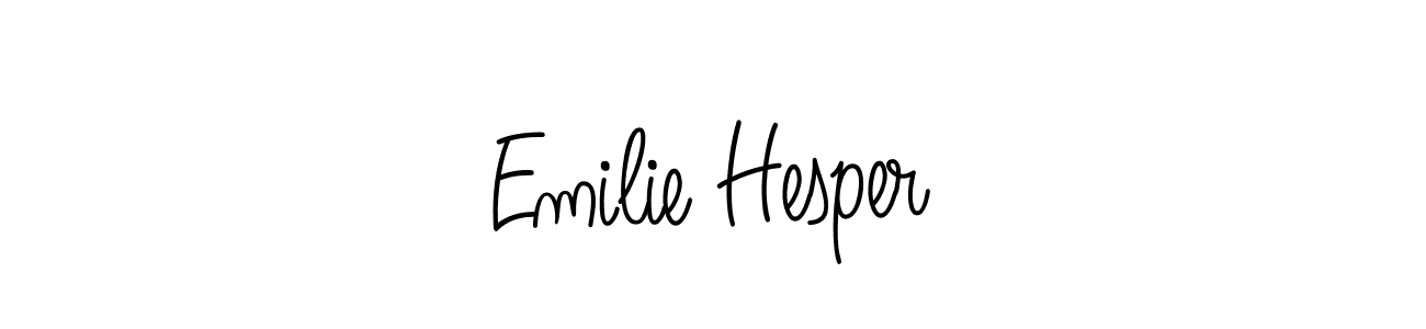 How to Draw Emilie Hesper signature style? Angelique-Rose-font-FFP is a latest design signature styles for name Emilie Hesper. Emilie Hesper signature style 5 images and pictures png