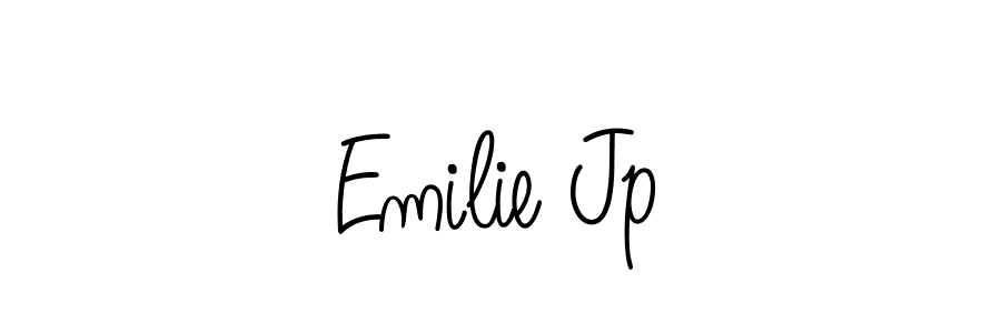 Angelique-Rose-font-FFP is a professional signature style that is perfect for those who want to add a touch of class to their signature. It is also a great choice for those who want to make their signature more unique. Get Emilie Jp name to fancy signature for free. Emilie Jp signature style 5 images and pictures png