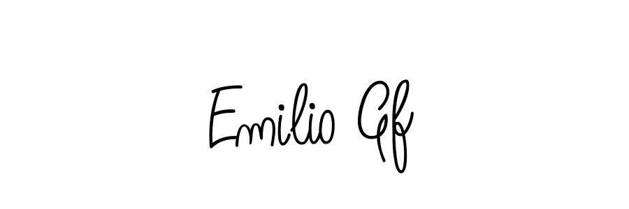 Design your own signature with our free online signature maker. With this signature software, you can create a handwritten (Angelique-Rose-font-FFP) signature for name Emilio Gf. Emilio Gf signature style 5 images and pictures png
