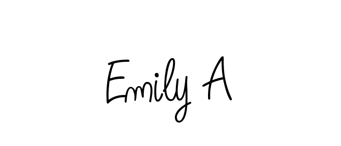 Also we have Emily A name is the best signature style. Create professional handwritten signature collection using Angelique-Rose-font-FFP autograph style. Emily A signature style 5 images and pictures png