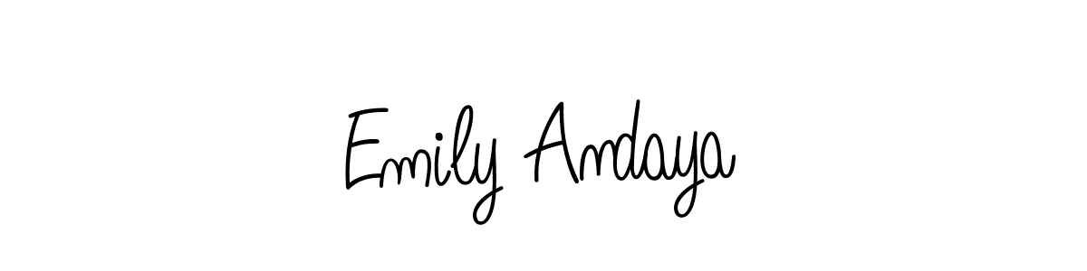 Design your own signature with our free online signature maker. With this signature software, you can create a handwritten (Angelique-Rose-font-FFP) signature for name Emily Andaya. Emily Andaya signature style 5 images and pictures png