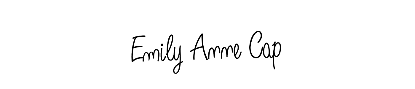 Create a beautiful signature design for name Emily Anne Cap. With this signature (Angelique-Rose-font-FFP) fonts, you can make a handwritten signature for free. Emily Anne Cap signature style 5 images and pictures png