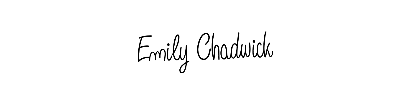 Emily Chadwick stylish signature style. Best Handwritten Sign (Angelique-Rose-font-FFP) for my name. Handwritten Signature Collection Ideas for my name Emily Chadwick. Emily Chadwick signature style 5 images and pictures png