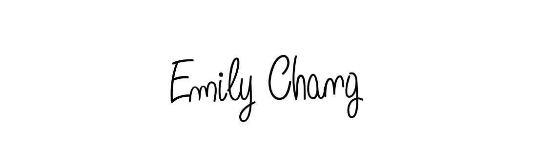 Use a signature maker to create a handwritten signature online. With this signature software, you can design (Angelique-Rose-font-FFP) your own signature for name Emily Chang. Emily Chang signature style 5 images and pictures png