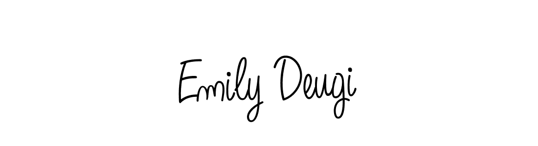 Create a beautiful signature design for name Emily Deugi. With this signature (Angelique-Rose-font-FFP) fonts, you can make a handwritten signature for free. Emily Deugi signature style 5 images and pictures png