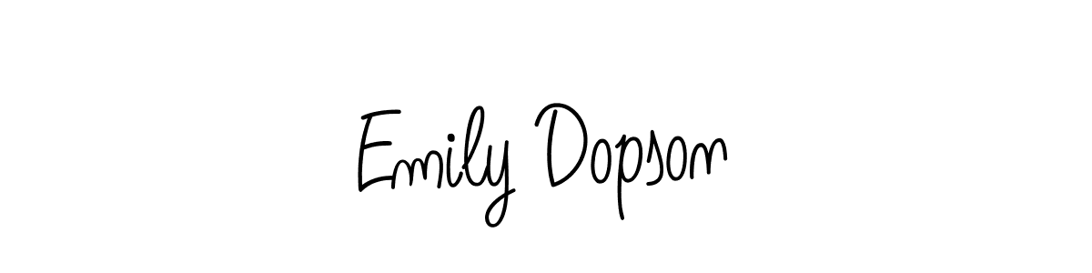 Once you've used our free online signature maker to create your best signature Angelique-Rose-font-FFP style, it's time to enjoy all of the benefits that Emily Dopson name signing documents. Emily Dopson signature style 5 images and pictures png