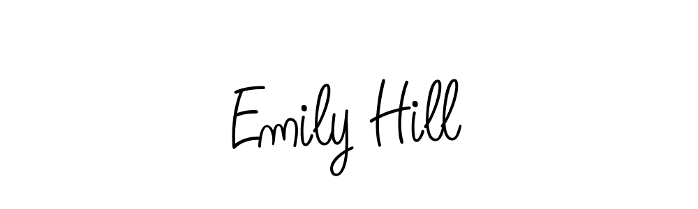 How to make Emily Hill name signature. Use Angelique-Rose-font-FFP style for creating short signs online. This is the latest handwritten sign. Emily Hill signature style 5 images and pictures png