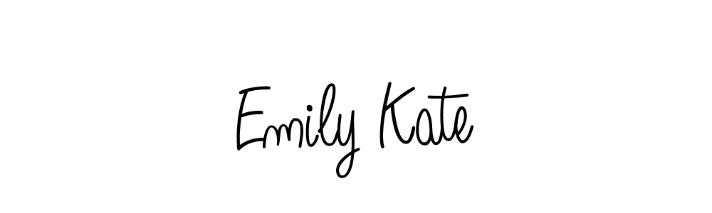 Use a signature maker to create a handwritten signature online. With this signature software, you can design (Angelique-Rose-font-FFP) your own signature for name Emily Kate. Emily Kate signature style 5 images and pictures png