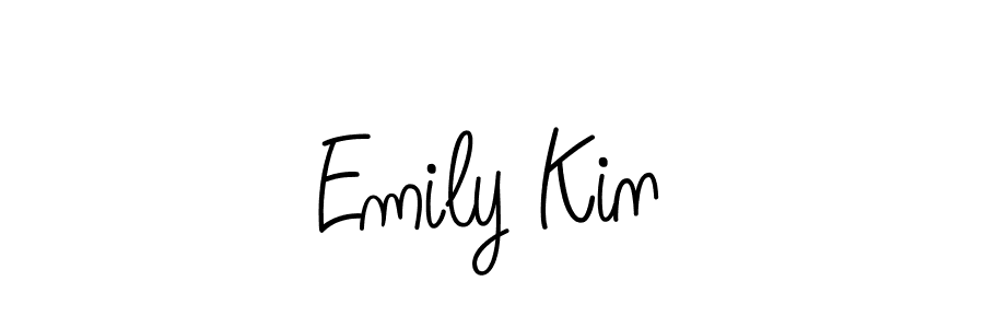 Emily Kin stylish signature style. Best Handwritten Sign (Angelique-Rose-font-FFP) for my name. Handwritten Signature Collection Ideas for my name Emily Kin. Emily Kin signature style 5 images and pictures png