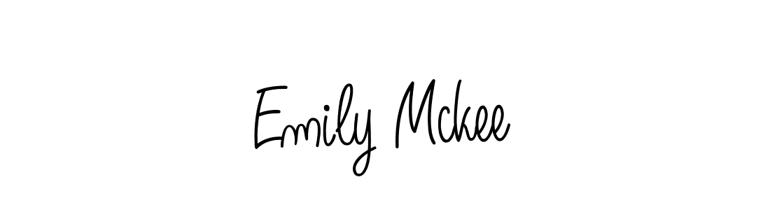 Make a beautiful signature design for name Emily Mckee. With this signature (Angelique-Rose-font-FFP) style, you can create a handwritten signature for free. Emily Mckee signature style 5 images and pictures png