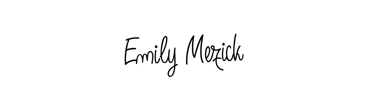This is the best signature style for the Emily Mezick name. Also you like these signature font (Angelique-Rose-font-FFP). Mix name signature. Emily Mezick signature style 5 images and pictures png