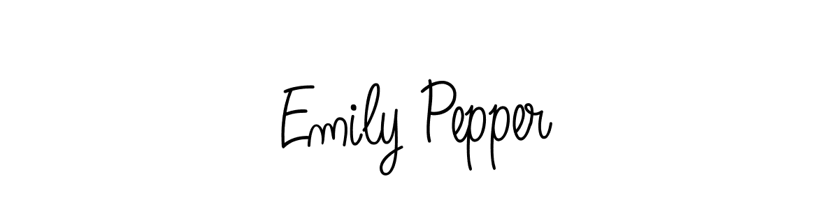 How to Draw Emily Pepper signature style? Angelique-Rose-font-FFP is a latest design signature styles for name Emily Pepper. Emily Pepper signature style 5 images and pictures png