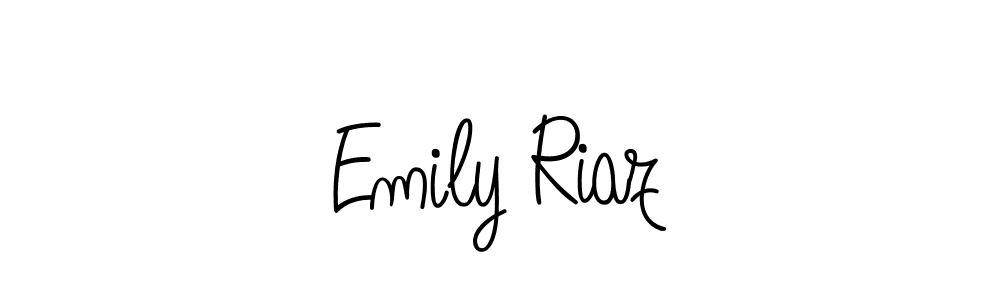 Emily Riaz stylish signature style. Best Handwritten Sign (Angelique-Rose-font-FFP) for my name. Handwritten Signature Collection Ideas for my name Emily Riaz. Emily Riaz signature style 5 images and pictures png