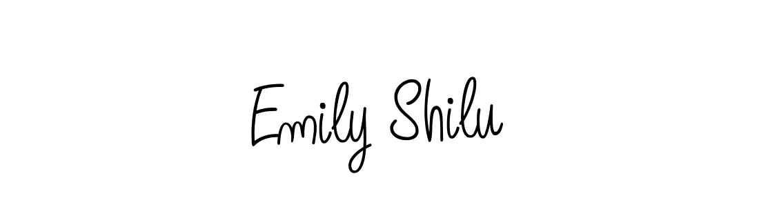 Also we have Emily Shilu name is the best signature style. Create professional handwritten signature collection using Angelique-Rose-font-FFP autograph style. Emily Shilu signature style 5 images and pictures png