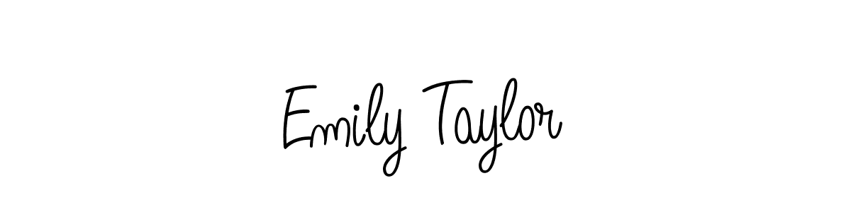 How to Draw Emily Taylor signature style? Angelique-Rose-font-FFP is a latest design signature styles for name Emily Taylor. Emily Taylor signature style 5 images and pictures png