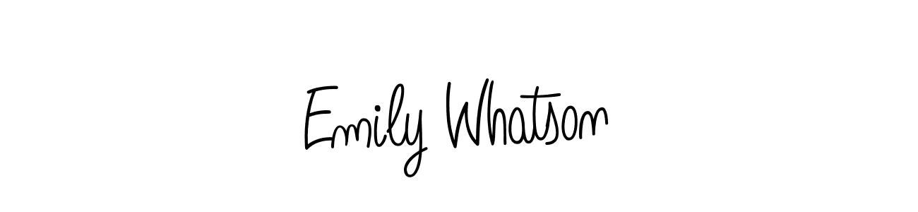 Best and Professional Signature Style for Emily Whatson. Angelique-Rose-font-FFP Best Signature Style Collection. Emily Whatson signature style 5 images and pictures png