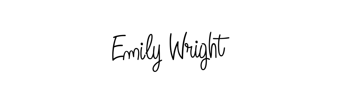 Create a beautiful signature design for name Emily Wright. With this signature (Angelique-Rose-font-FFP) fonts, you can make a handwritten signature for free. Emily Wright signature style 5 images and pictures png