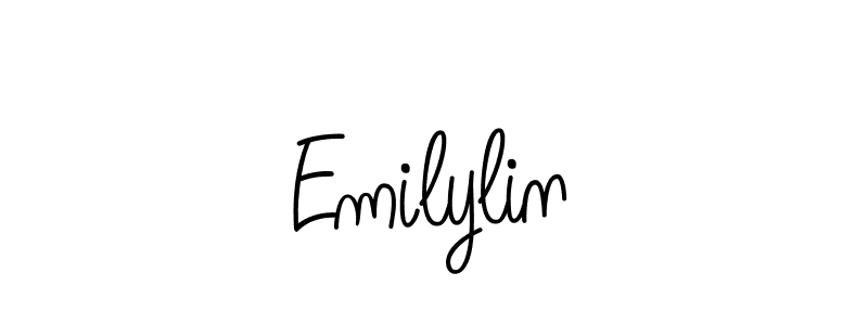 if you are searching for the best signature style for your name Emilylin. so please give up your signature search. here we have designed multiple signature styles  using Angelique-Rose-font-FFP. Emilylin signature style 5 images and pictures png