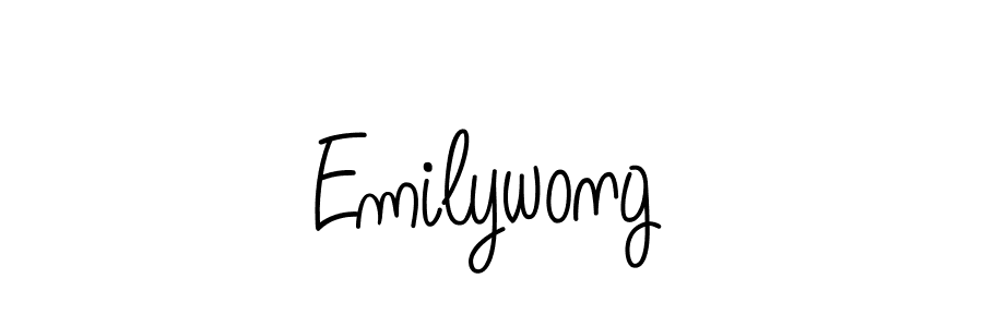 How to Draw Emilywong signature style? Angelique-Rose-font-FFP is a latest design signature styles for name Emilywong. Emilywong signature style 5 images and pictures png